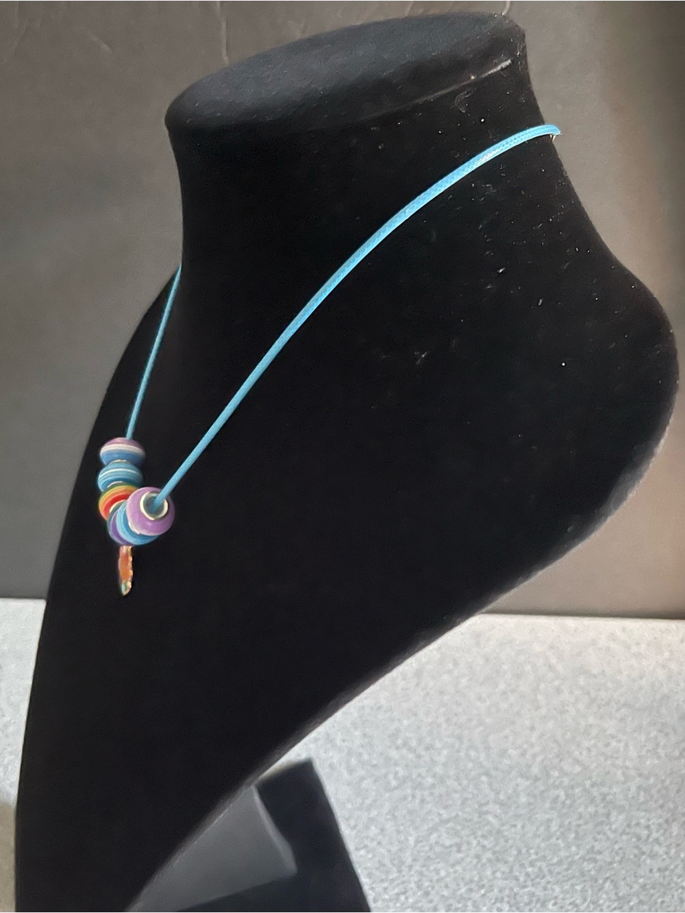 Colorful Beaded Rope Necklace - Picture 3 of 7